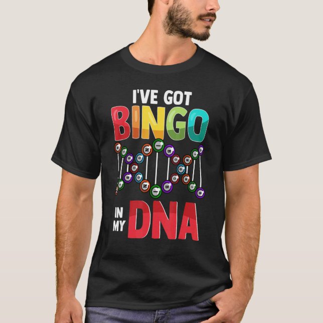 Camiseta Jugador De Juego De Bingo Dna Dice: (Anverso)