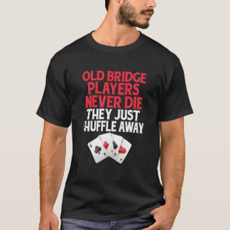 Camiseta Jugador de juego de cartas puente