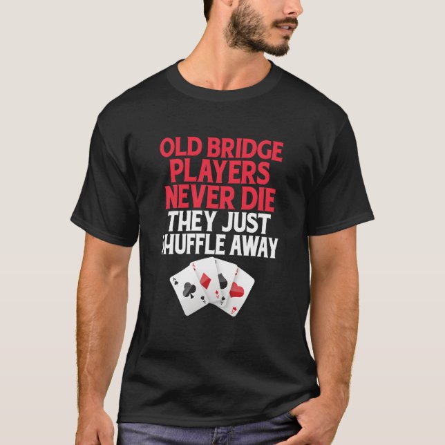 Camiseta Jugador de juego de cartas puente (Anverso)
