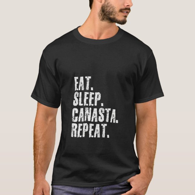 Camiseta Jugador de juego de cartas repetidas de Canasta pa (Anverso)