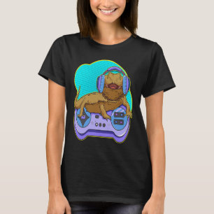 Camiseta Jugador De Juego De Computadora De Lagarto De Drag