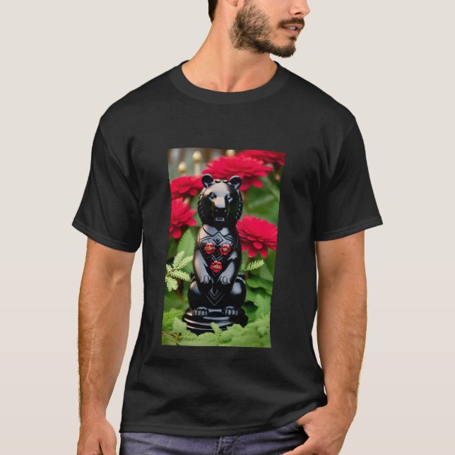 Camiseta Jugador de juego de oso negro (Anverso)