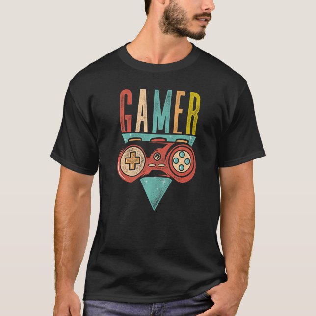 Camiseta Jugador De Juego De Video Gráfico Gamer Pc Co (Anverso)