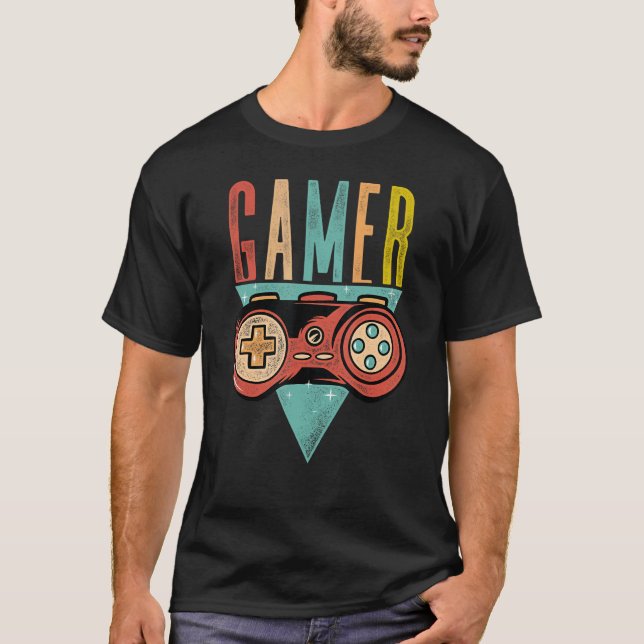 Camiseta Jugador De Juego De Video Gráfico Gamer Pc Co (Anverso)