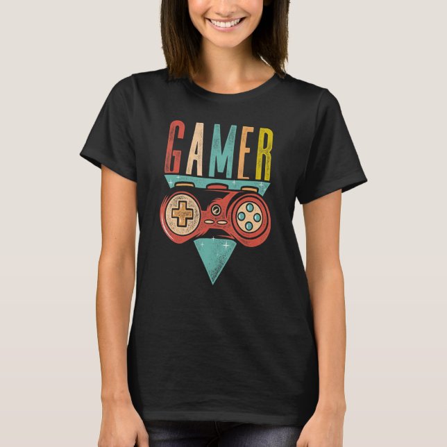 Camiseta Jugador De Juego De Video Gráfico Gamer Pc Co (Anverso)