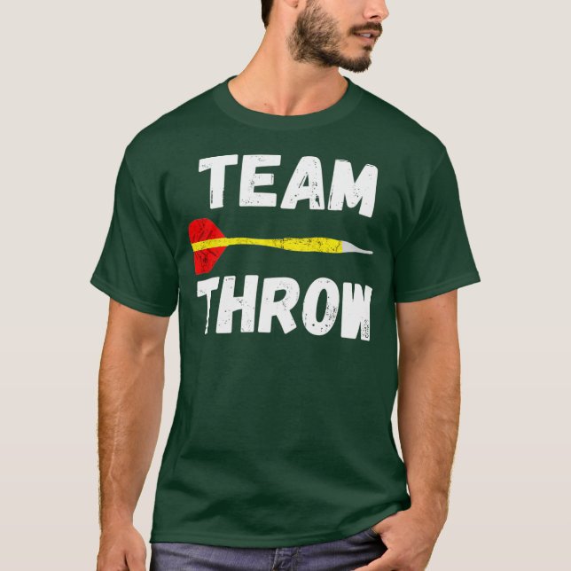 Camiseta Jugador de juego Flechas de tablero de dardos de T (Anverso)