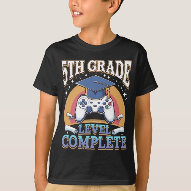 Camiseta Jugador de juegos de graduación completo de 5º gra (Anverso)