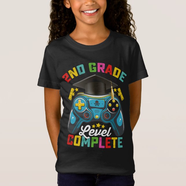 Camiseta Jugador de juegos de graduación completo de segund (Anverso)