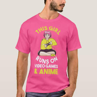 Camiseta Jugador de juegos de juegos Anime Premium