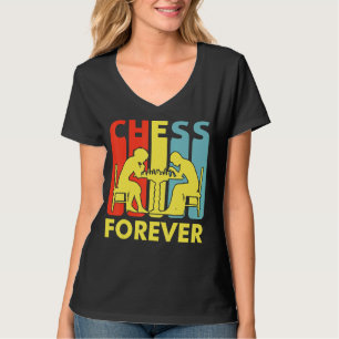 Camiseta Jugador de juegos de mesa de ajedrez con temas
