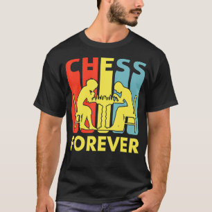 Camiseta Jugador de juegos de mesa de ajedrez con temas