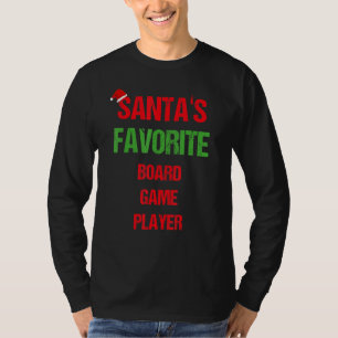 Camiseta Jugador de juegos de mesa Navidades divertidos de