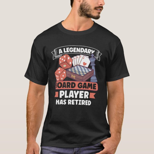Camiseta Jugador de juegos de tablero de ajedrez de juegos  (Anverso)
