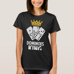 Camiseta Jugador de juegos Dominoes King Domino Lover