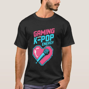 Camiseta Jugador de K-Pop Música Pop Coreana Videojuego Cor
