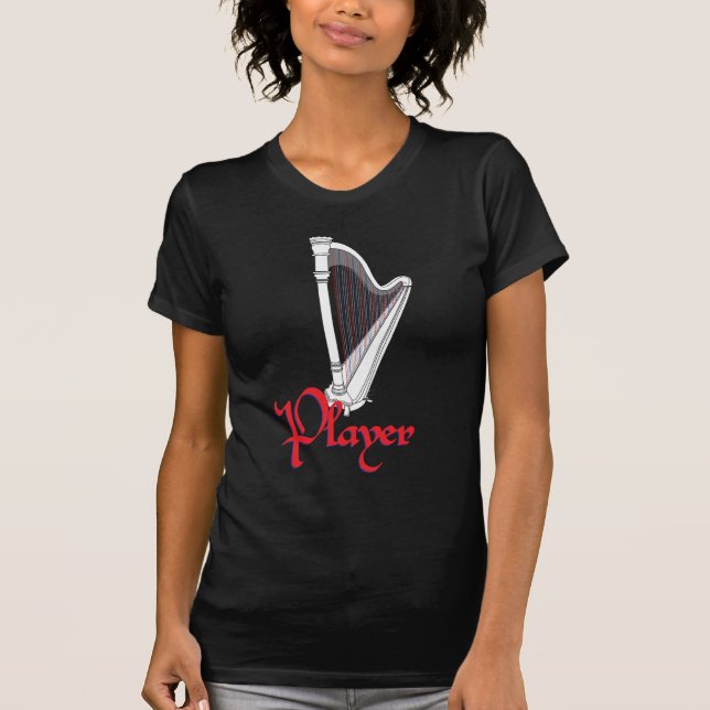 Camiseta Jugador de la arpa del pedal (Anverso)