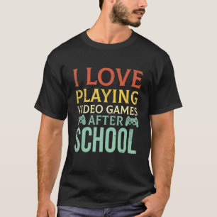 Camiseta Jugador De La Escuela De Juegos De Video Para Niño