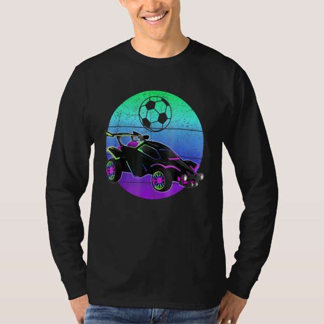 Camiseta Jugador de la Liga de Coches Rc de Estilo Retro (Anverso)