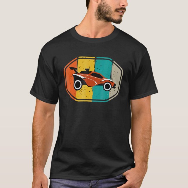 Camiseta Jugador de la Liga de Coches Rc de Estilo Retro (Anverso)