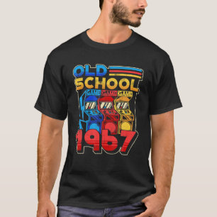 Camiseta Jugador de la vieja escuela cumpleaños 1967 juego