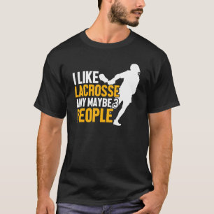 Camiseta Jugador de Lacrosse Divertido Lax Deporte Me Gusta