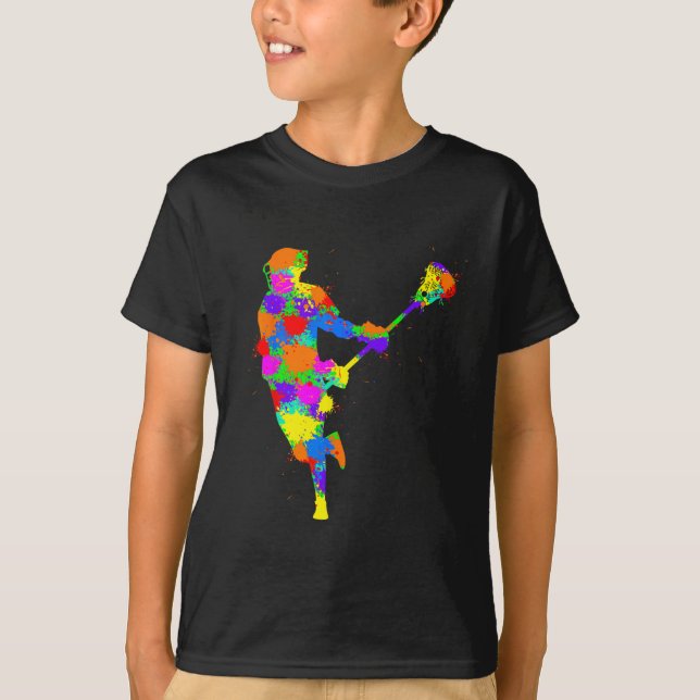 Camiseta Jugador de Lacrosse Niños Jóvenes (Anverso)