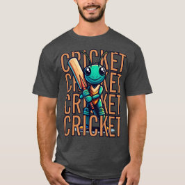 Camiseta Jugador de mascota de CRICKET, burla divertida