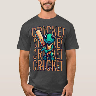 Camiseta Jugador de mascota de CRICKET, burla divertida