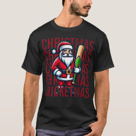 Camiseta Jugador de Mascotas de Cricket SANTA Navidades de