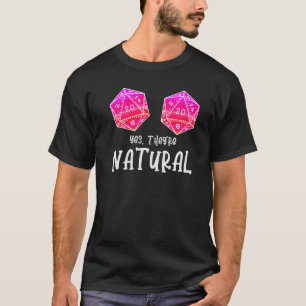 Camiseta Jugador de Mesa de RPG Sí, son un 20 Natural D20 D