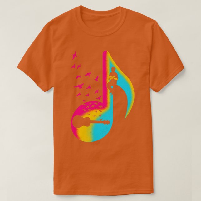 Camiseta Jugador de Música Ukulele (Diseño del anverso)