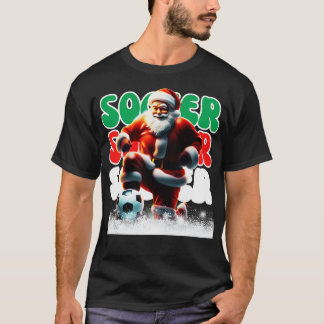 Camiseta Jugador de Navidades de diseño deportivo de Santa