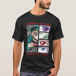 Camiseta Jugador De Noche En Anime De Kawaii Chica Gam