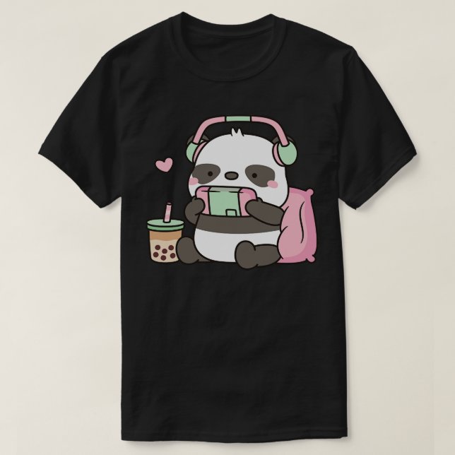 Camiseta Jugador De Osos Cute Panda (Diseño del anverso)