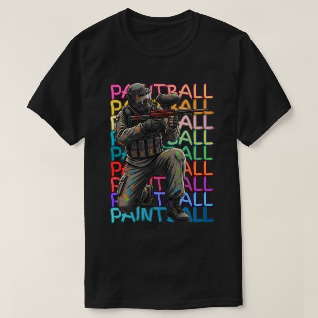 Camiseta Jugador de Paintball (Diseño del anverso)