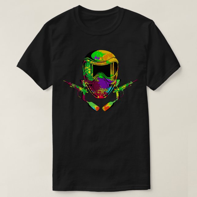 Camiseta Jugador de Paintball Paint Shooting Paintballer Ai (Diseño del anverso)