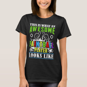 Camiseta Jugador de Paintball Tie Dye Graphic Adulto & Niño