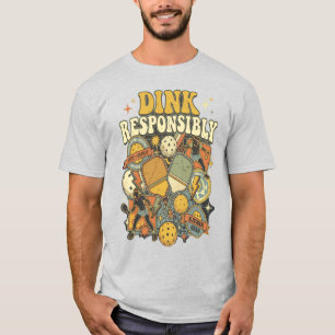 Camiseta Jugador de Paleta de Pickleball Divertido y Respon