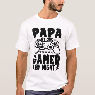 Camiseta Jugador de Papá por Día por Noche