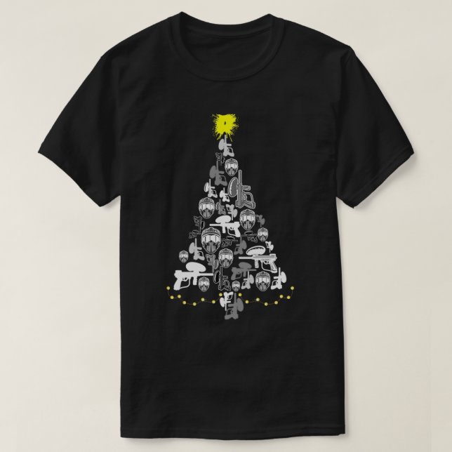 Camiseta Jugador de Papel Árbol de Navidad 3 (Diseño del anverso)