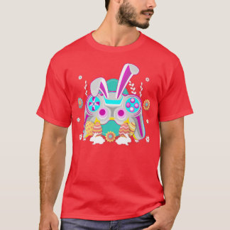 Camiseta Jugador de Pascua Juego de Videojuegos Bunny Ears