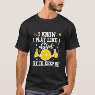 Camiseta Jugador de pelota Chica Humor deportiva atleta