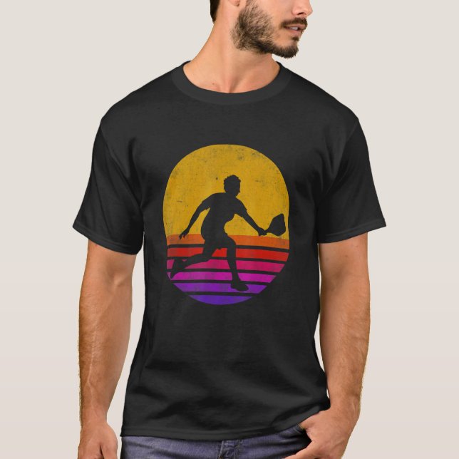 Camiseta Jugador de pelota de pádel jugador Dink Retro Vin (Anverso)