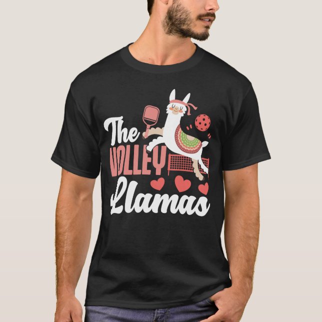 Camiseta Jugador de pelota de volley llama (Anverso)