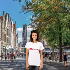 Camiseta Jugador de pelota, lema rojo divertido