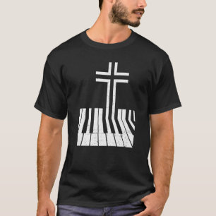 Camiseta Jugador de piano cristiano diseño divertido profes
