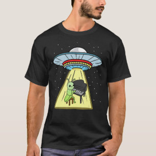 Camiseta Jugador De Piano De Grasshopper Ufo Abducción