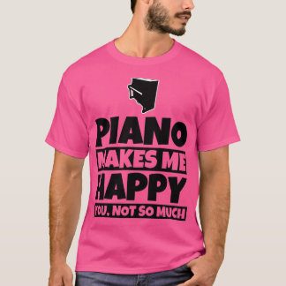 Camiseta Jugador de piano entrega humor divertido de música