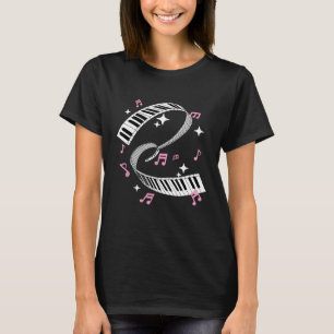 Camiseta Jugador de piano femenino regalo piano teclado equ