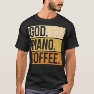 Camiseta Jugador de piano Iglesia cristiana Jesús Dios
